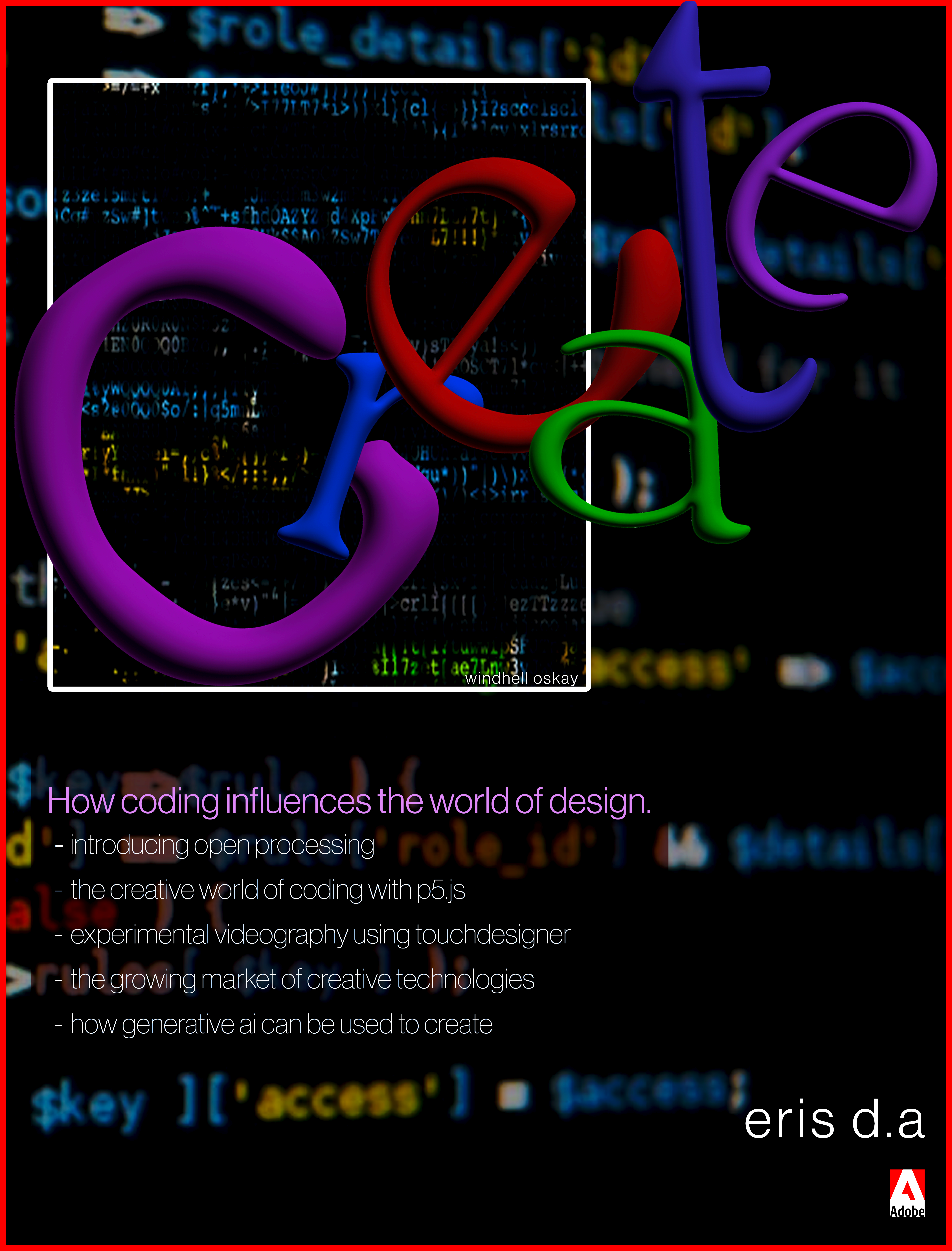 Magazine Front Cover 'Create'
